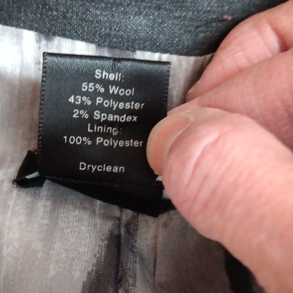 Ann Taylor Petites Classic Gray Lightweight Wool-Blend Blazer ■ Size 0P - Picture 7 of 10